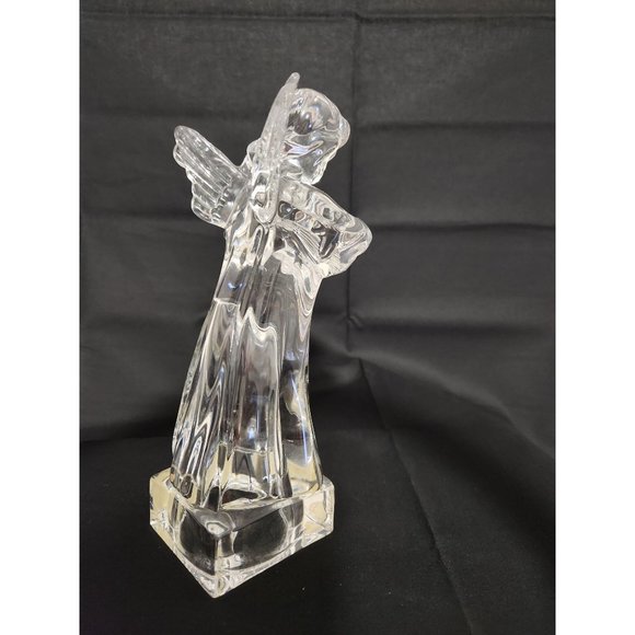 Mikasa Crystal Clear Glass Angelic Mandolin Figurine - Picture 5 of 8